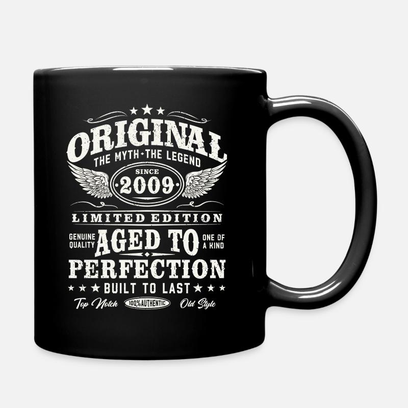 Original 2009 Vintage Vintage Rétro Anniversaire - Mug uni - noir