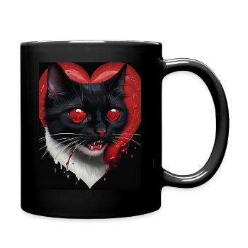 Cat from Hell - Full Colour Mug - black - Right