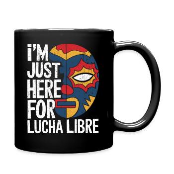 Look de lutte mexicaine - Mug uni - noir - Droite