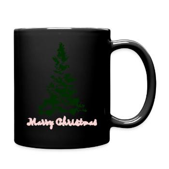 Merry Christmas design - Full Colour Mug - black - Right