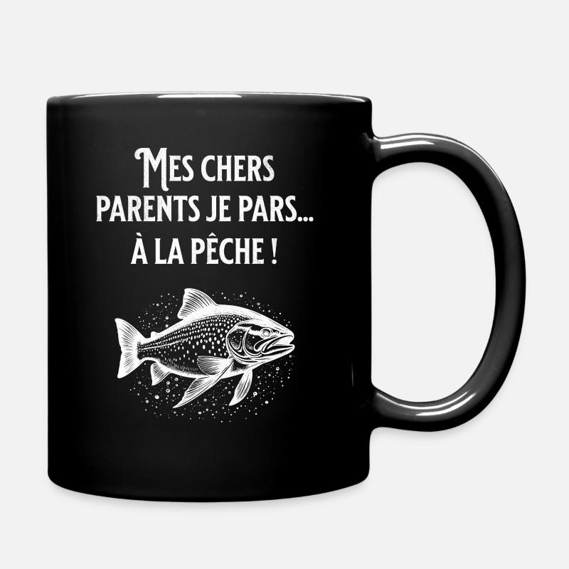 Pfirsich-Humor - Tasse einfarbig - Schwarz