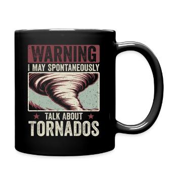Passion for tornadoes and storms - Full Colour Mug - black - Right