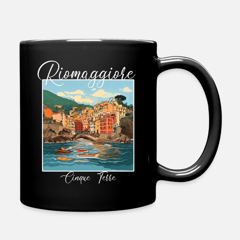 Cinque Terre, Riomaggiore - Tasse einfarbig - Schwarz