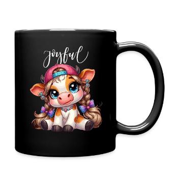 Vache Veau Casquette De Basket-ball Mignon Carnaval Enfants - Mug uni - noir - Droite