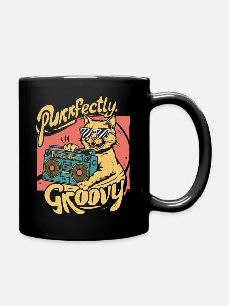 Parfaitement groovy - Mug uni - noir