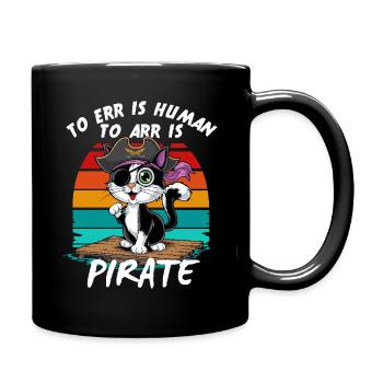 Chat Pirate Pirate Costume Carnaval Halloween Miaou - Mug uni - noir - Droite