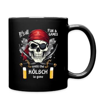 Carnaval Pirate Kölsch Cologne Cologne Alaaf Cathédrale de Cologne - Mug uni - noir - Droite