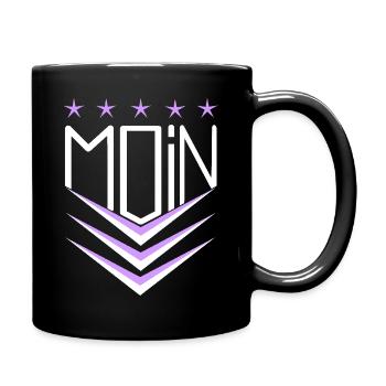 Moin - Tasse einfarbig - Schwarz - Rechts