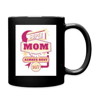 Supermom Mother s Day - Tasse einfarbig - Schwarz - Rechts