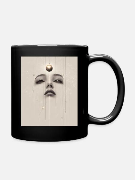 She knows - Tasse einfarbig - Schwarz