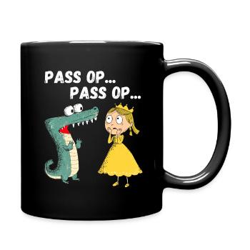 Carnaval Cologne Princesse Crocodile Kölle Alaaf - Mug uni - noir - Droite