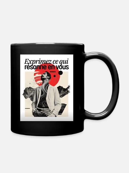 CE QUI RESONNE EN VOUS - Mug uni - noir