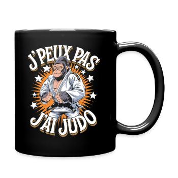 J' peux pas j'ai judo - Mug uni - noir - Droite