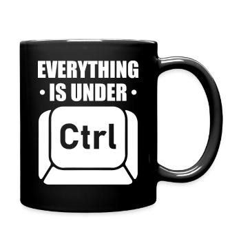 Tout est sous Ctrl – Humour technique pour les RP IT - Mug uni - noir - Droite