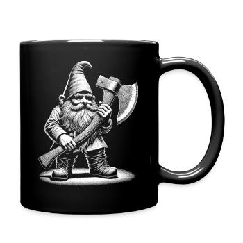 Holzfäller - Tasse einfarbig - Schwarz - Rechts