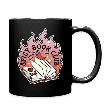 Spicy Book Club – For hot reading nights - Full Colour Mug - black - Right