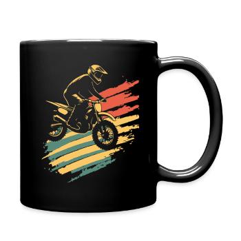 Motocross Vintage Moto de motocross - Mug uni - noir - Droite