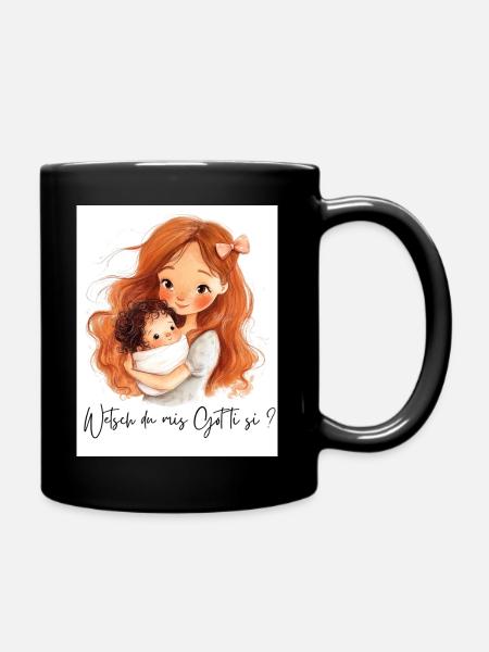 Allez-vous être parrain ? – Cadeau pour marraine - Mug uni - noir