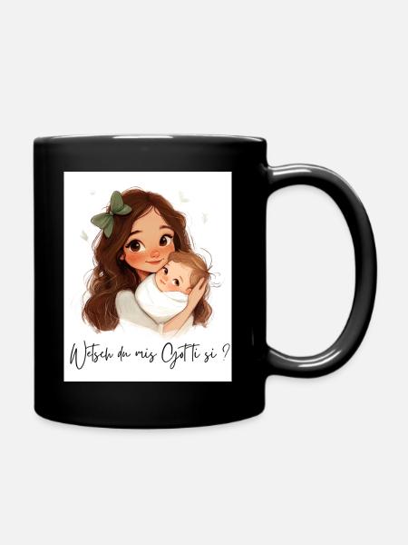 Allez-vous être parrain ? – Cadeau pour marraine - Mug uni - noir