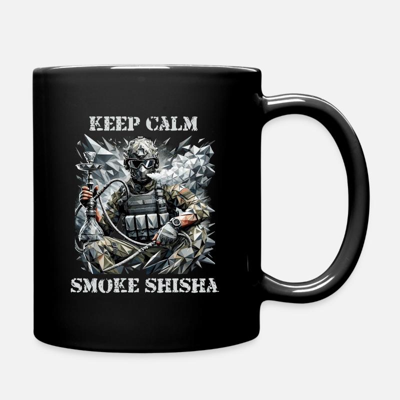 Calm Under Fire – Shisha Warrior Design - Full Colour Mug - black