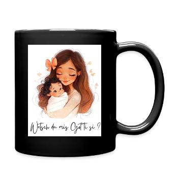Allez-vous être parrain ? – Cadeau pour marraine - Mug uni - noir - Droite