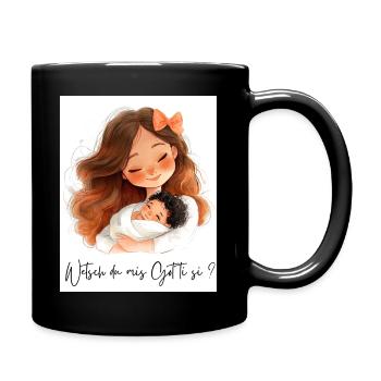 Allez-vous être parrain ? – Cadeau pour Gottis - Mug uni - noir - Droite