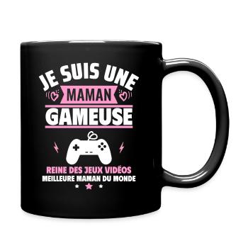 Je suis une maman gameuse, cadeau fête des mères - Mug uni - noir - Droite