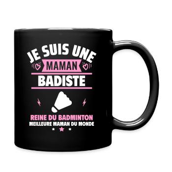Je suis une maman badiste, cadeau fête des mères - Mug uni - noir - Droite
