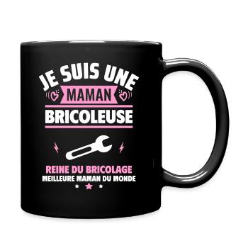 Je suis une maman bricoleuse,cadeau fête des mères - Mug uni - noir - Droite