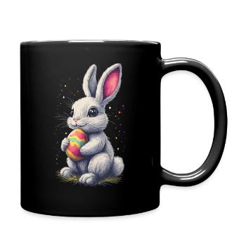Easter Bunny Vintage - Full Colour Mug - black - Right