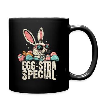 Oeuf Stra Spécial Lapin de Pâques Pâques Vintage - Mug uni - noir - Droite