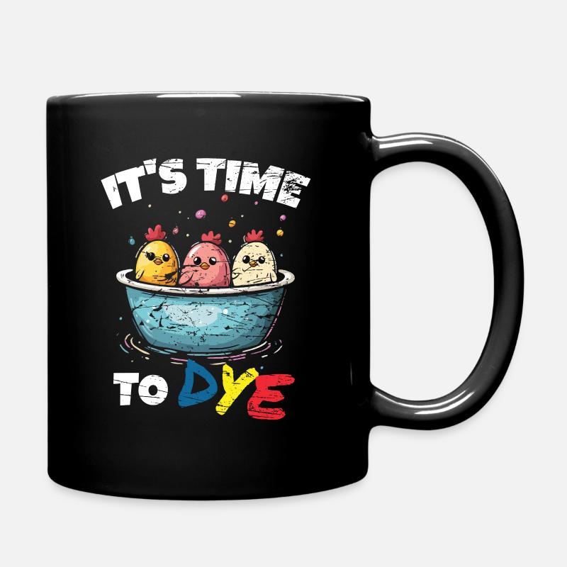 Funny Egg Dyeing Colors For Easter Artists - Full Colour Mug - black