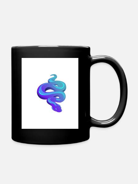 Blue Snake - Tasse einfarbig - Schwarz