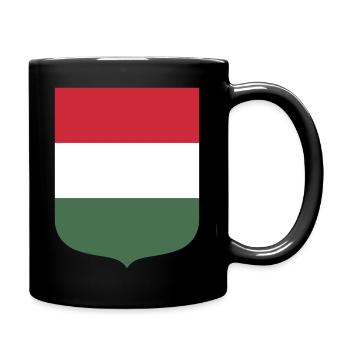 Ungarn - Tasse einfarbig - Schwarz - Rechts