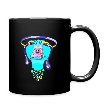 Dripped Eye - Tasse einfarbig - Schwarz - Rechts