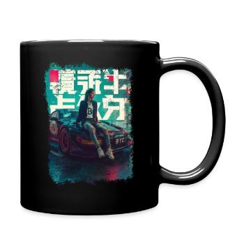 Streetwear Bitcoin Racing Japan - Tasse einfarbig - Schwarz - Rechts