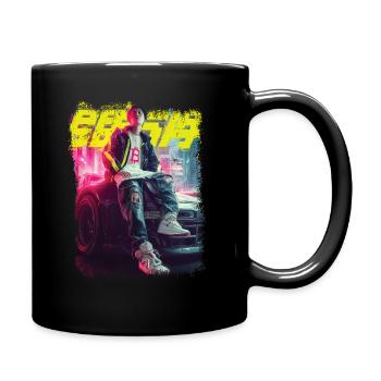 Streetwear Bitcoin Racing - Tasse einfarbig - Schwarz - Rechts