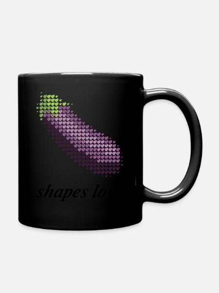 Eurovision 2025 - Inspired Eggplant theme - Full Colour Mug - black