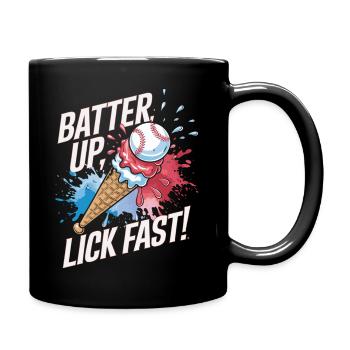 Batter Up Lick Fast Baseball Treat - Tasse einfarbig - Schwarz - Rechts