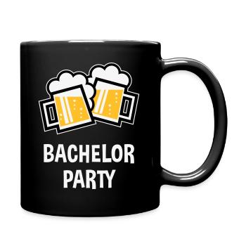 Bachelor Party (JGA Bier Bayrische Bierkrüge / 3C) - Tasse einfarbig - Schwarz - Rechts