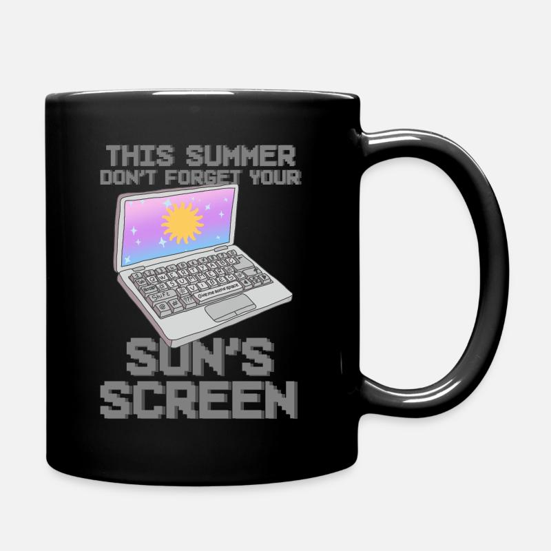 Nostalgia Geek Summer Vibes - Full Colour Mug - black