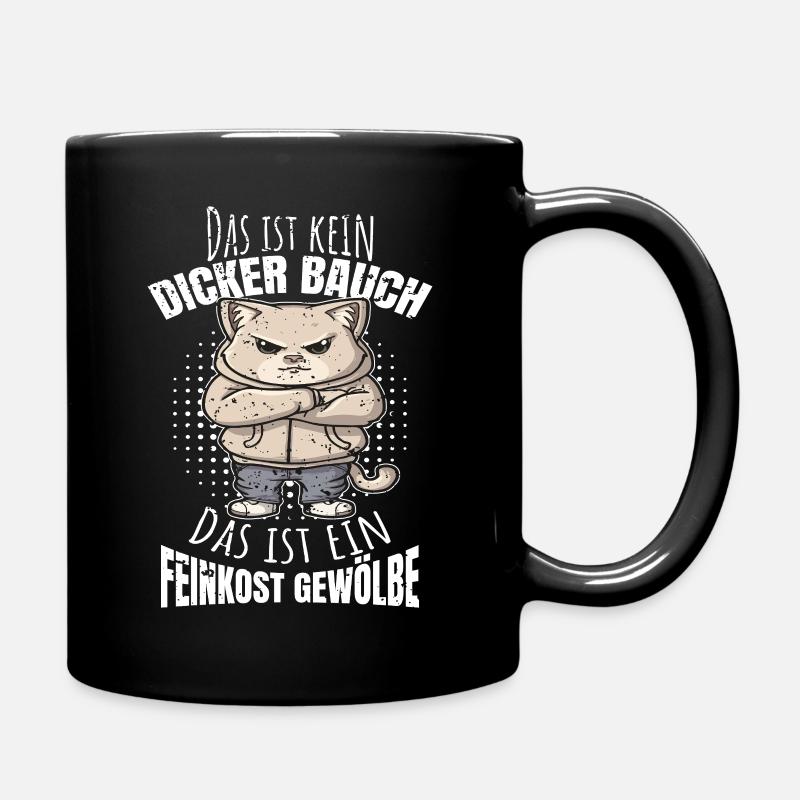 Big belly funny saying - Full Colour Mug - black