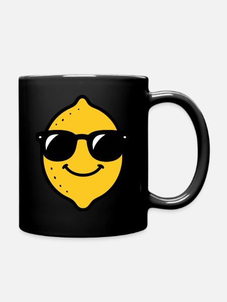 Lemon Head - Full Colour Mug - black