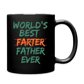 World's best farter / father gifts (classic) - Full Colour Mug - black - Right
