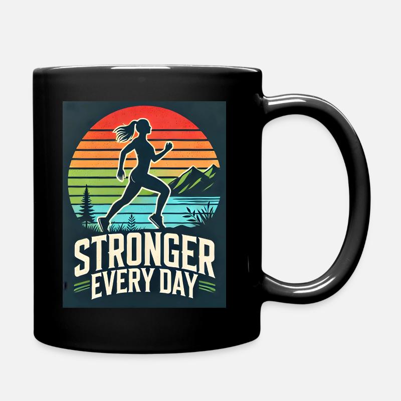 Joggen - Tasse einfarbig - Schwarz