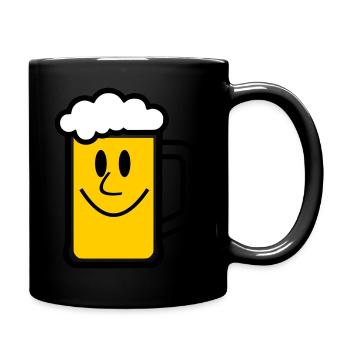 Beer face - Full Colour Mug - black - Right