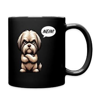 Nein Shih tzu Shih tzus Shih tzu Besitzer - Tasse einfarbig - Schwarz - Rechts