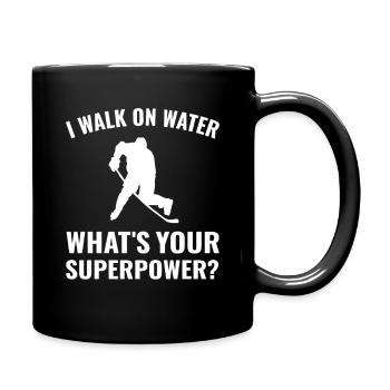 Hockey Funny TShirt Gift - Full Colour Mug - black - Right