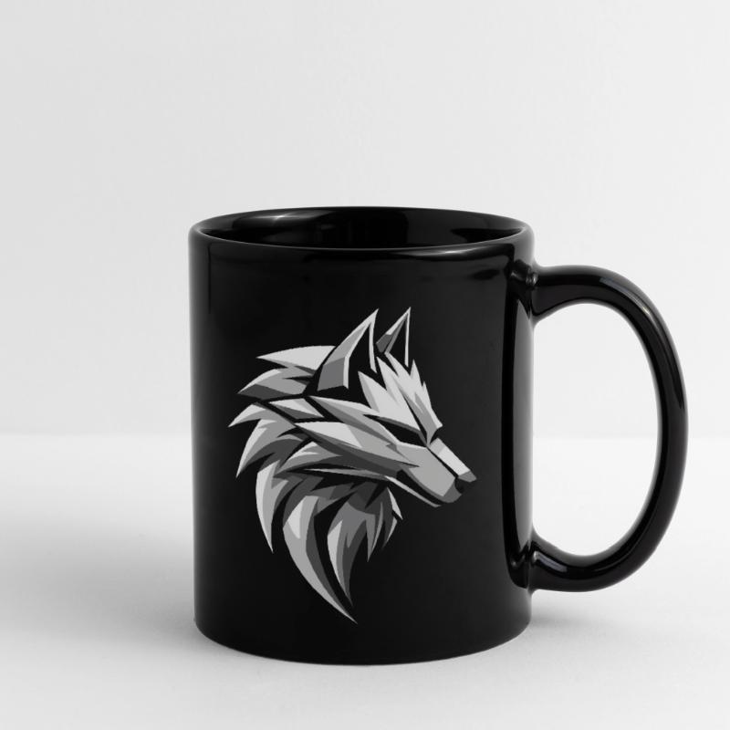 Conception de logo Wolf I Low Poly Art Mug uni