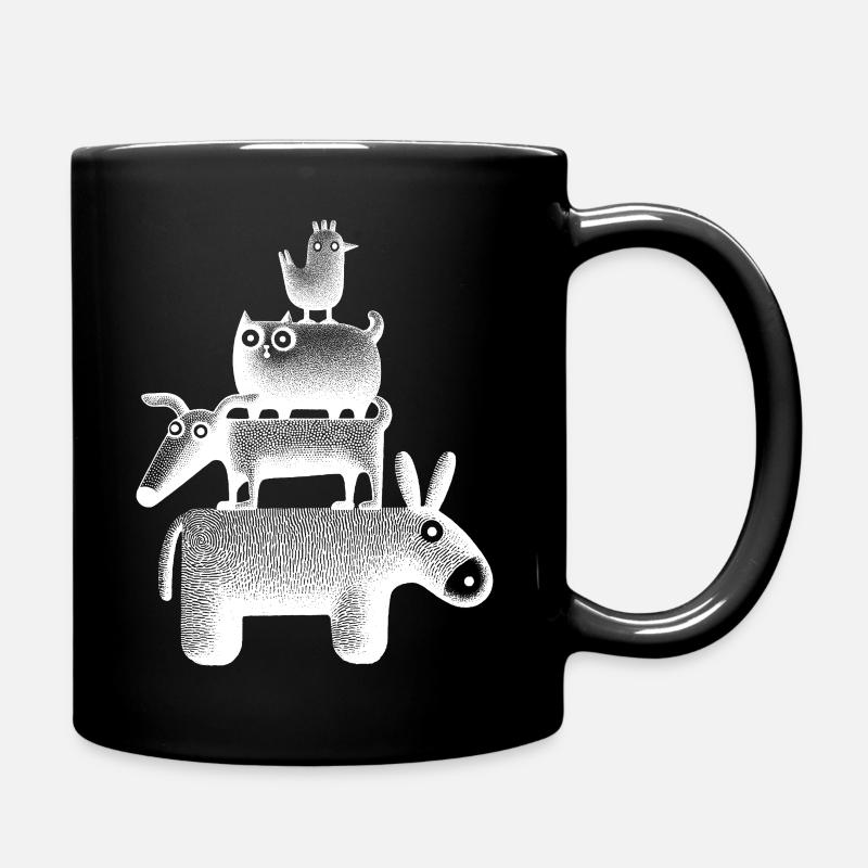 Stadtmusikanten "White" - Tasse einfarbig - Schwarz